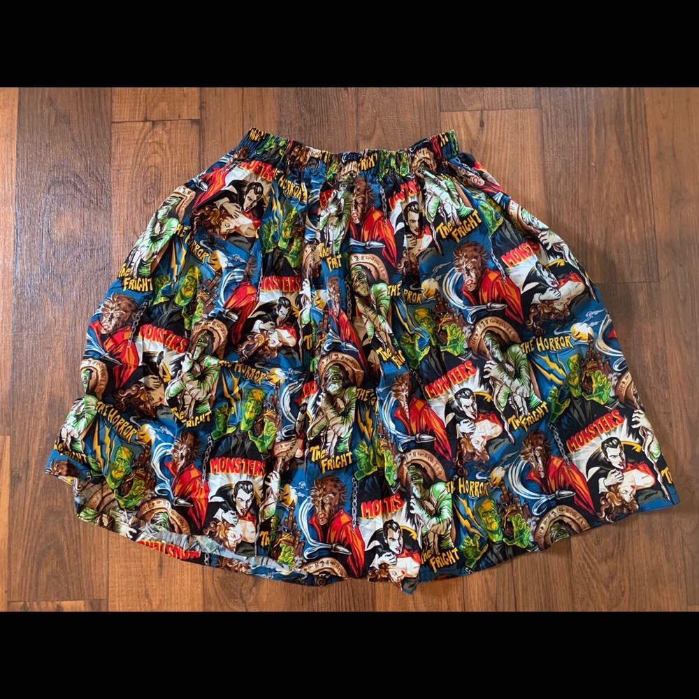 “Original monsters” circle skirt